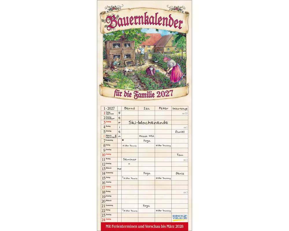 Bauernkalender 2027