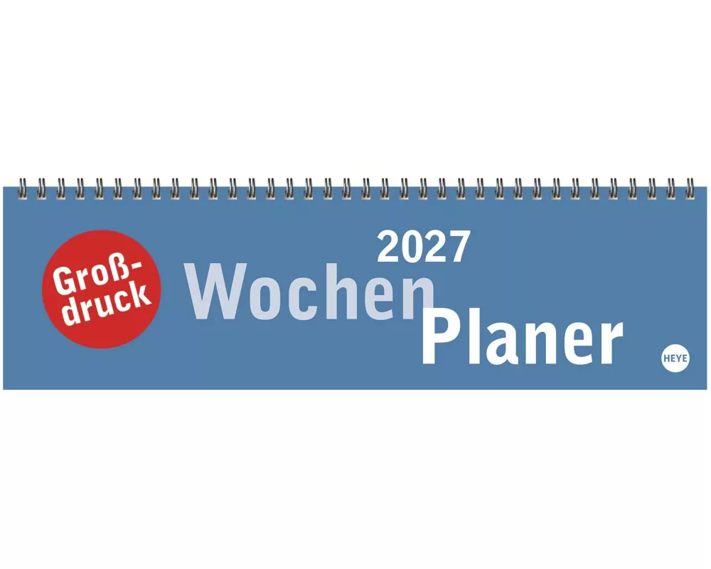 Großdruck Wochenquerplaner 2027