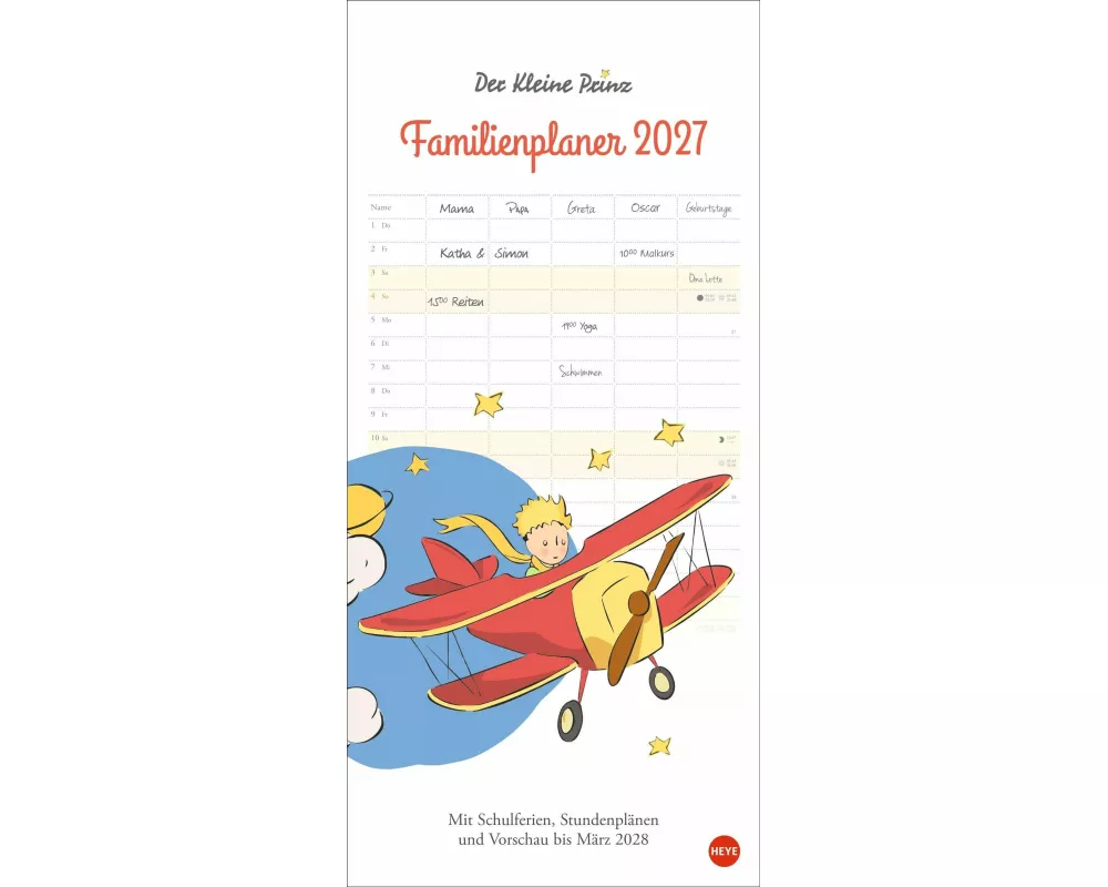 Der Kleine Prinz Familienplaner 2027