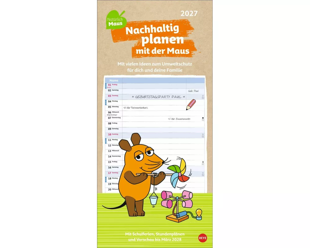 Nachhaltig Planen mit der Maus 2027