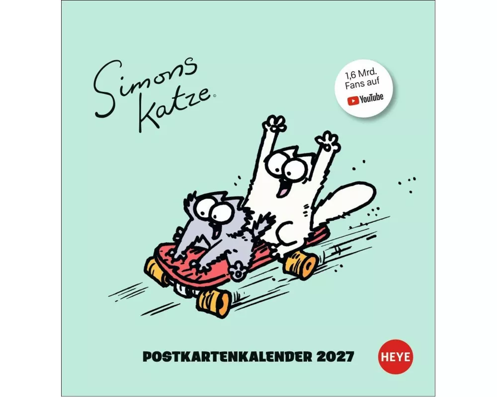 Simons Katze Postkartenkalender 2027