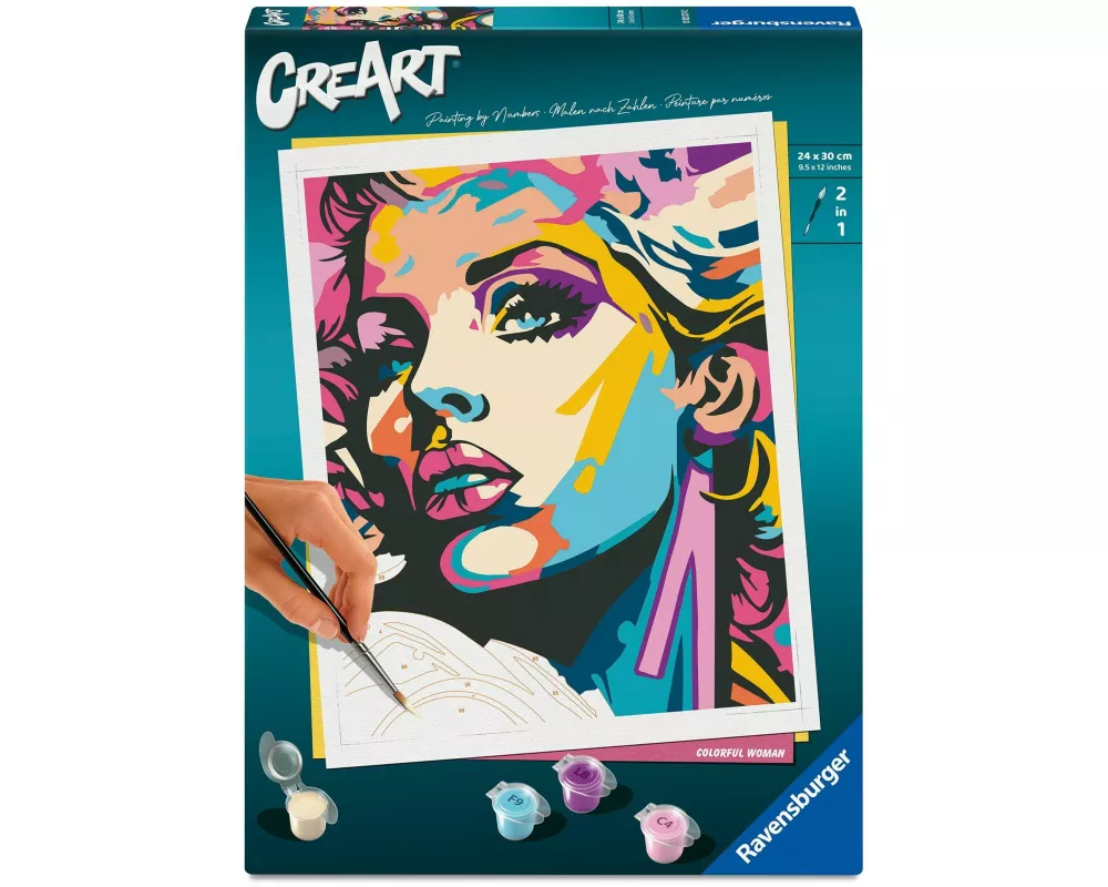 CreArt Adults Trend - Farbenfrohe Frau