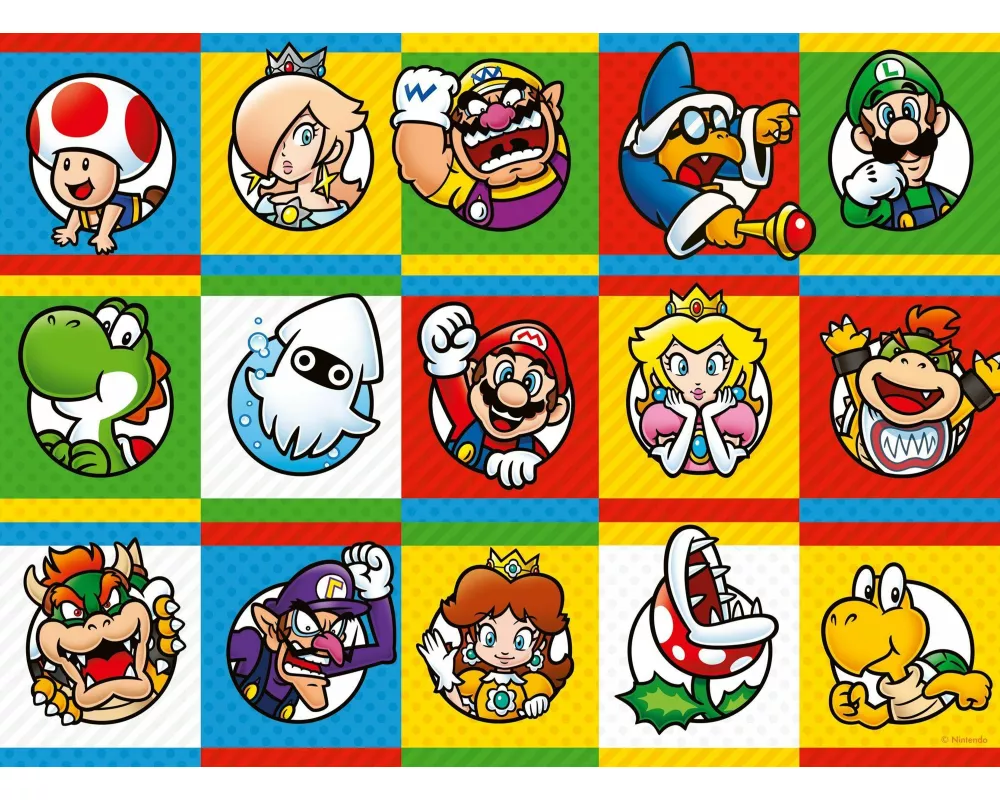 Kinderpuzzle 200 XXL Teile - Nintendo Super Mario - Charakter-Kollektion