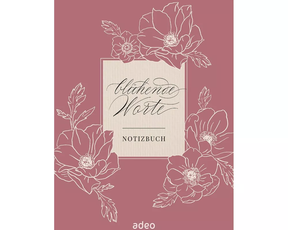 Blühende Worte - Notizbuch