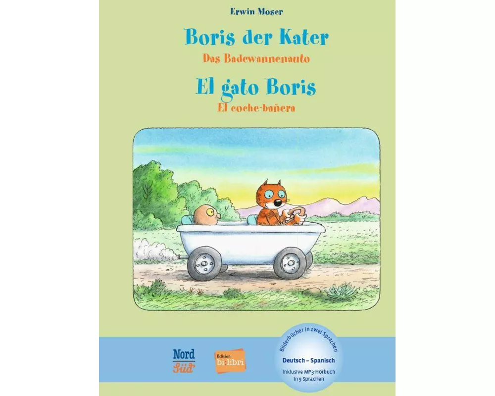 Boris der Kater – Das Badewannenauto (Deutsch-Spanisch)