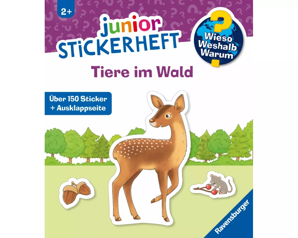 Wieso? Weshalb? Warum? junior Stickerheft - Tiere im Wald