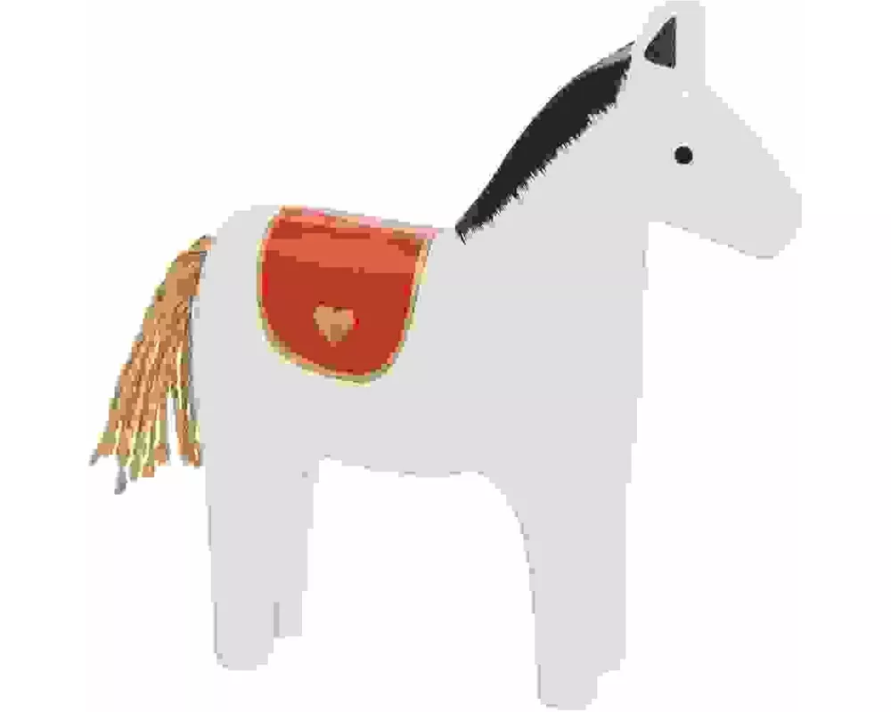 Holz-Pferd, Weiß, FSC 100%