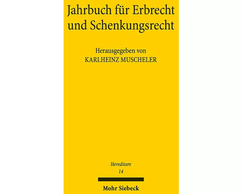 Jahrbuch für Erbrecht und Schenkungsrecht