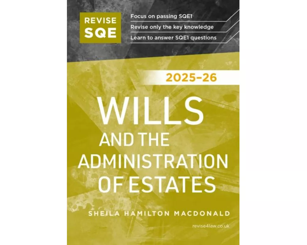 Revise SQE Wills and the Administration of Estates 2025/26