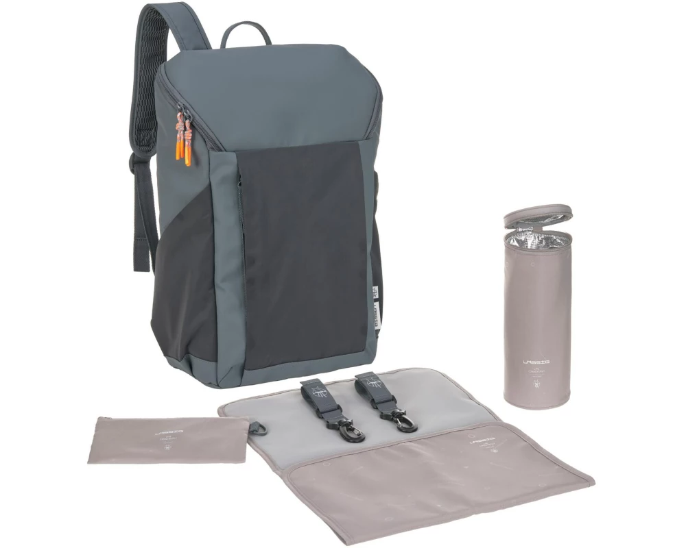 Lässig Wickelrucksack Slender Up reflektierend Anthracite