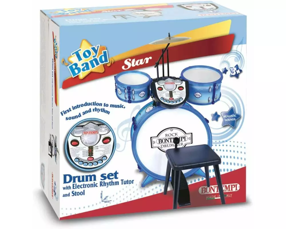 Bontempi Musikinstrument Schlagzeug mit Tutor
