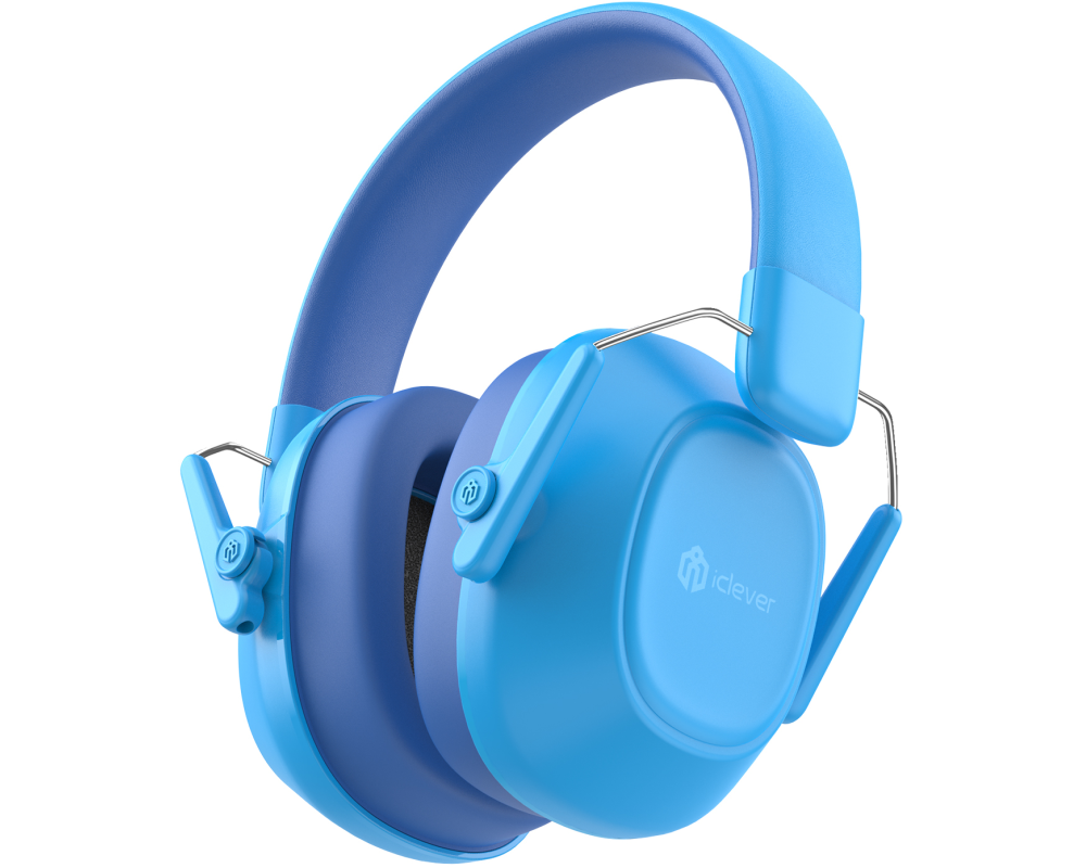 ICLEVER Ear Muffs for Kids C06-2301N-01 26dB NRR Noise Reduc. blue