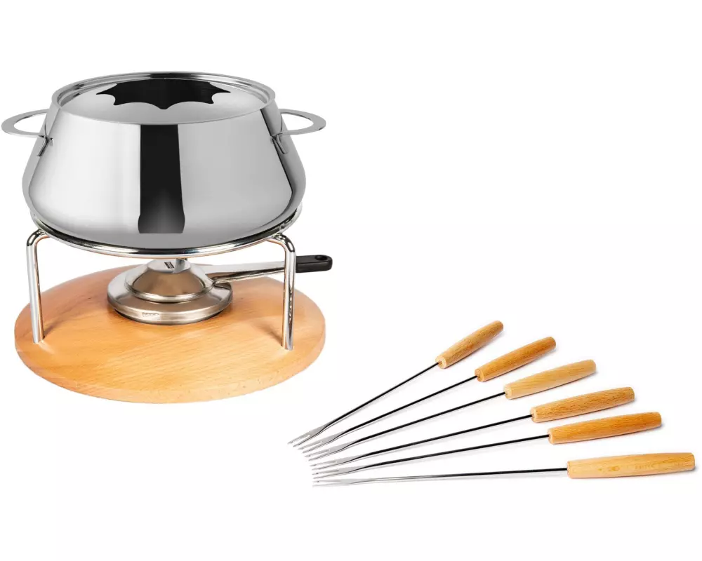 Stöckli Fleischfondue-Set Säntis 9 Teile, Edelstahl