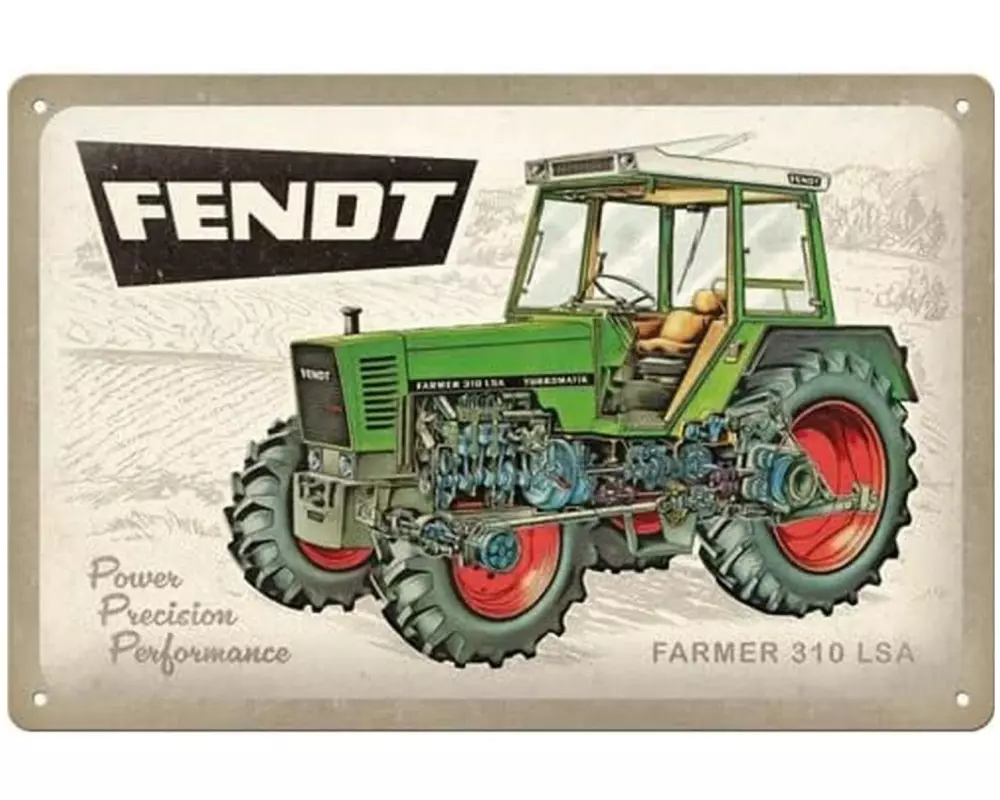 Nostalgic Art Schild Fendt Mehrfarbig