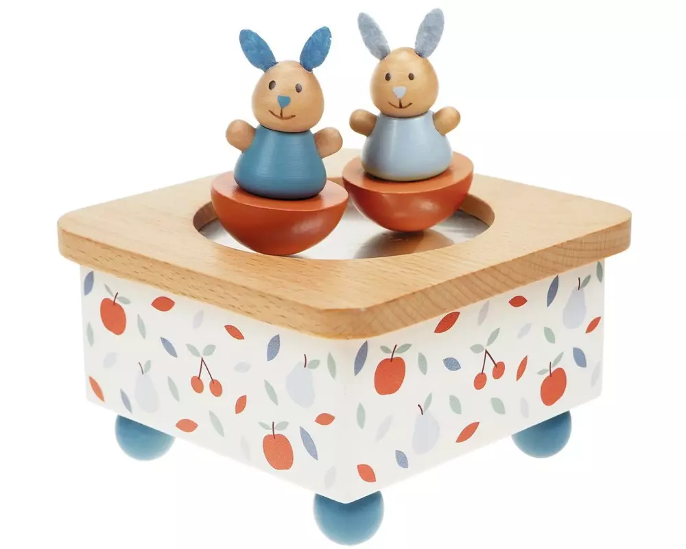 Spielba Holzspielwaren Musikspieldose Hase
