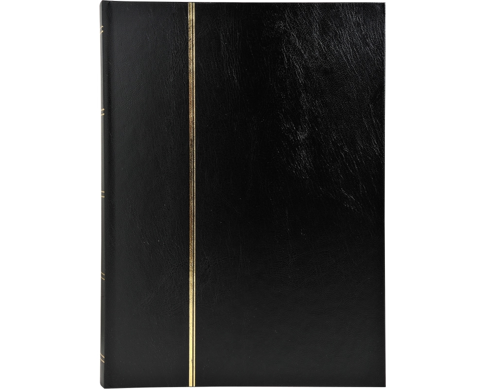 EXACOMPTA Briefmarkenalbum 22.5x30.5cm 26141E Schwarz 32 Seiten