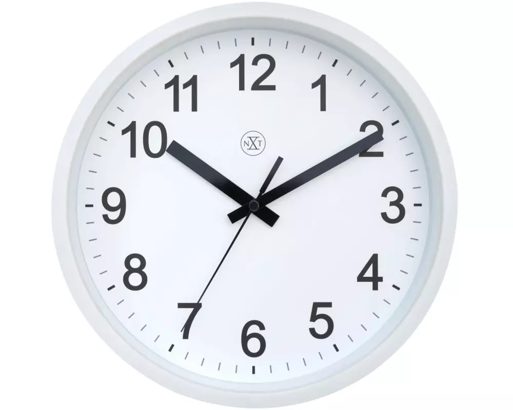 NeXtime Wanduhr Robust Weiss