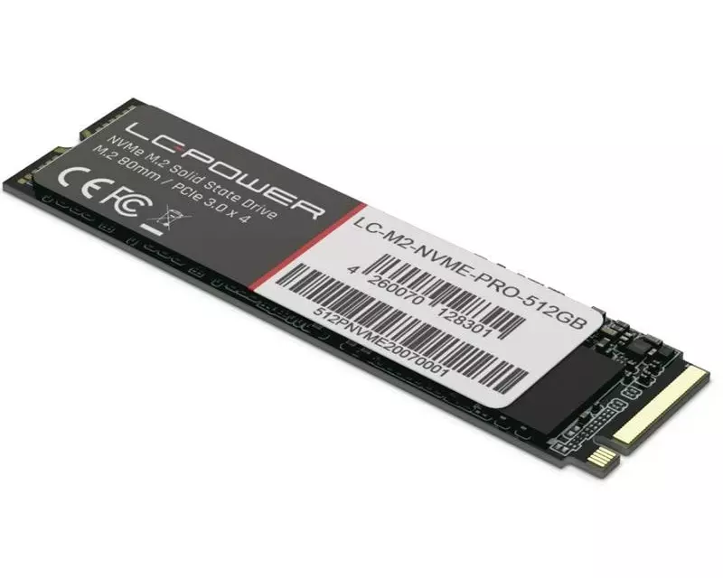 LC-Power SSD Flash Phenom Pro M.2 2280 NVMe 512 GB