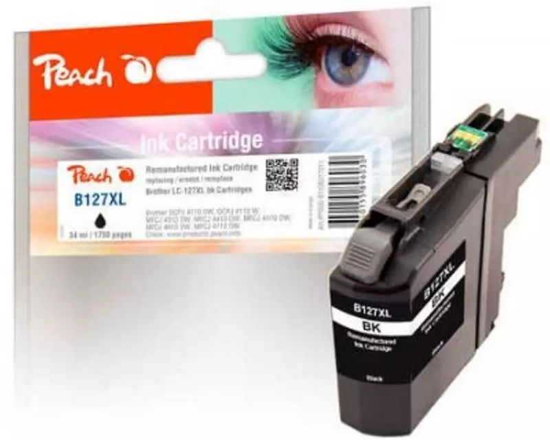 Peach Tinte Brother LC-125/7 XL BK, C, M, Y