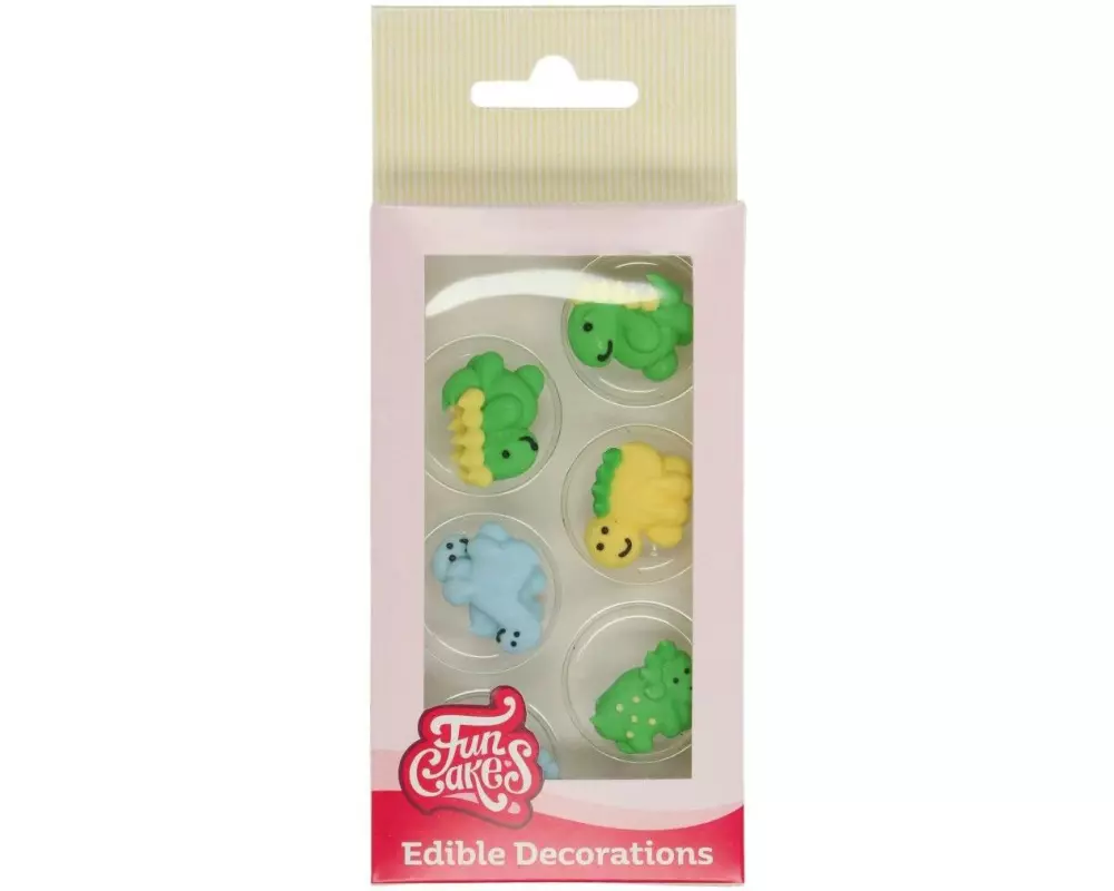 Funcakes Zuckerdekor Dinosaurier 12 Stück
