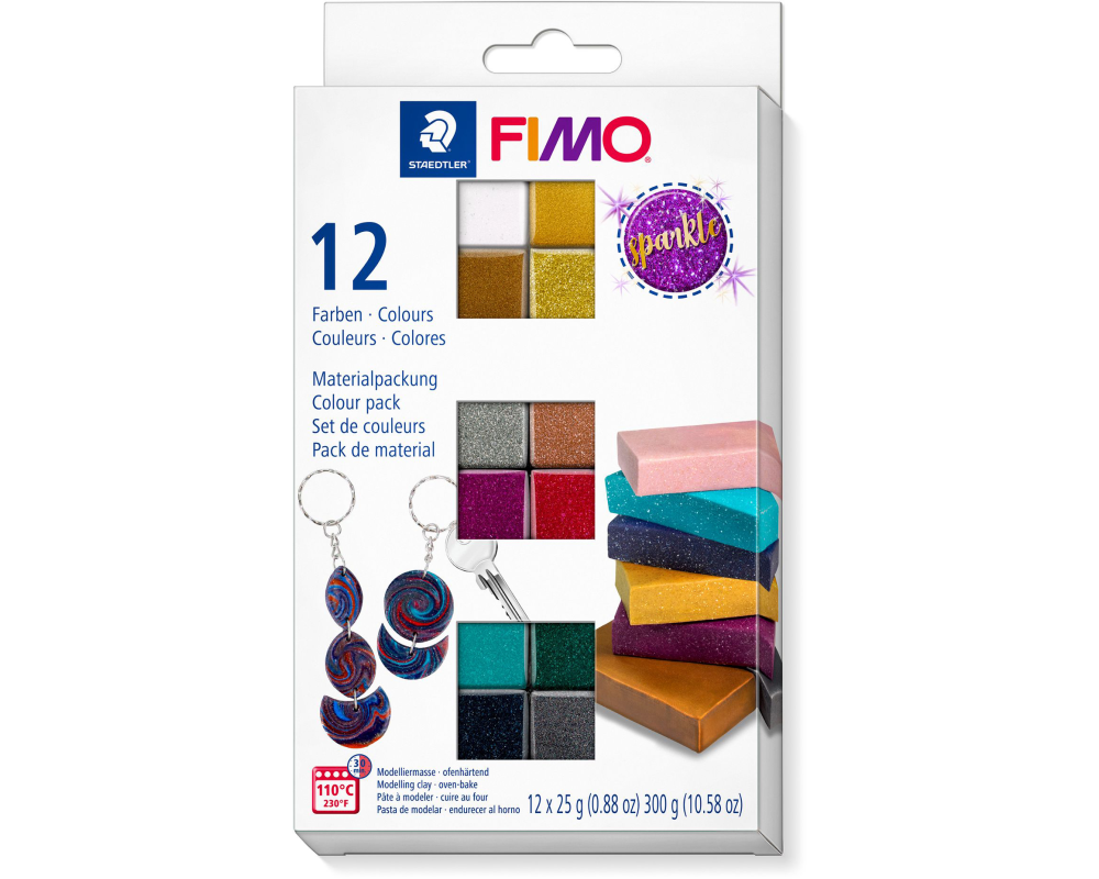 FIMO Modellierset effect 12x25g 8013c12-4 Glitzer