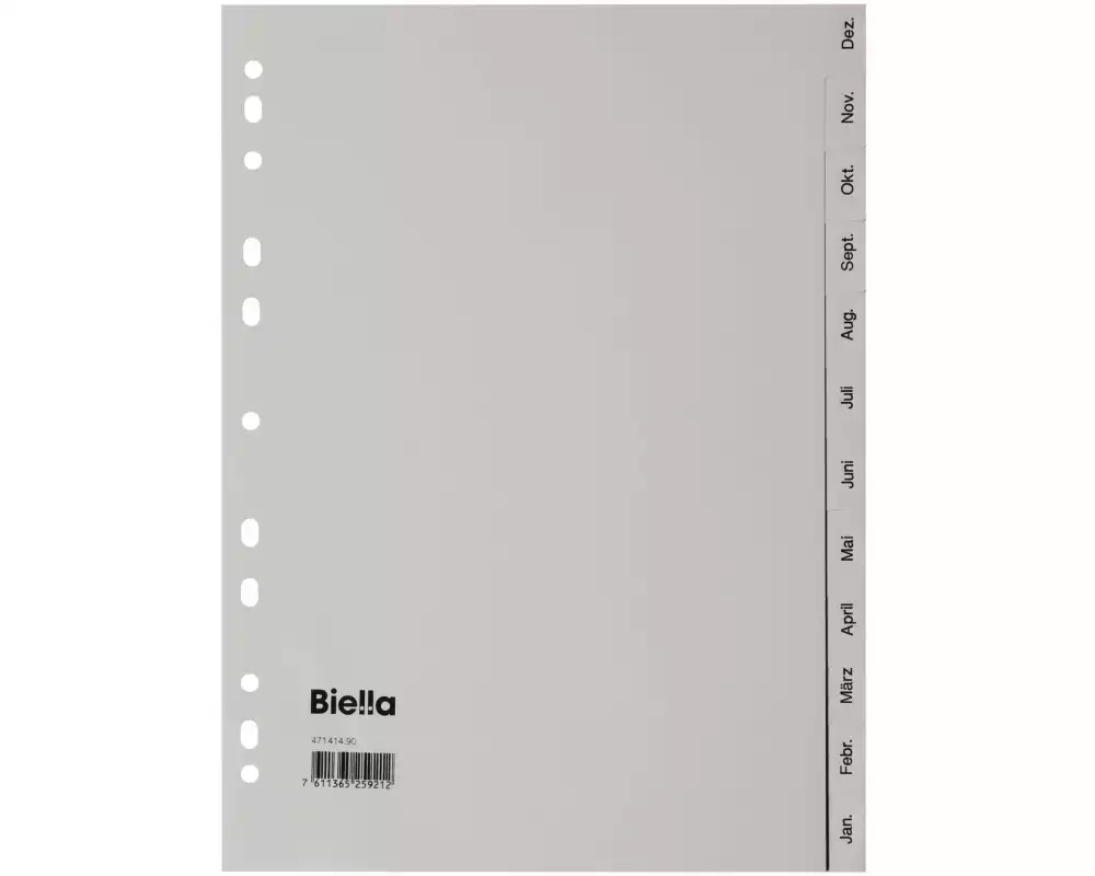 Biella Register A4 Vollformat, Dez-Jan