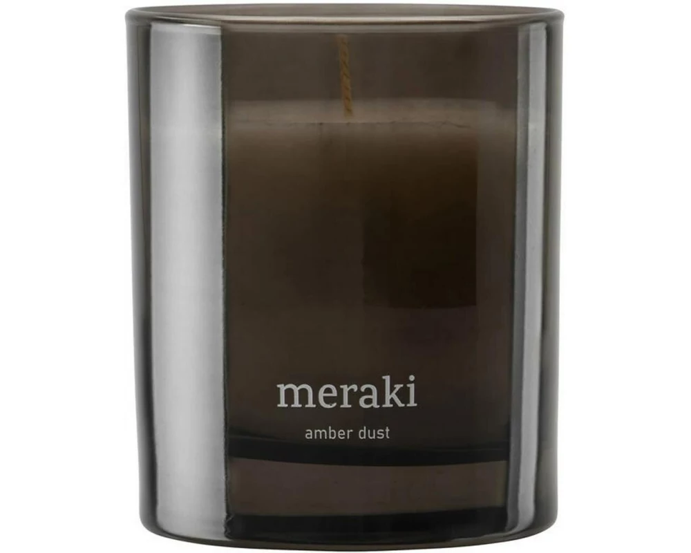 meraki Duftkerze Amber Dust 200 g, Grau