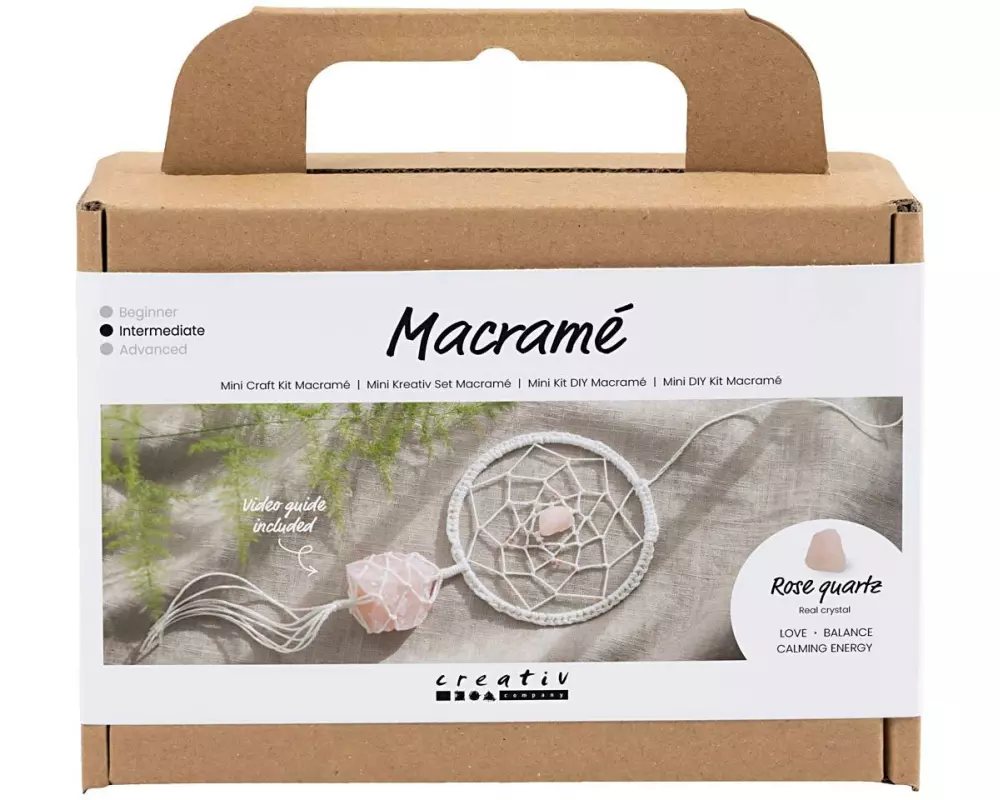 Creativ Company Bastelset Mini Macramé Traumfänger