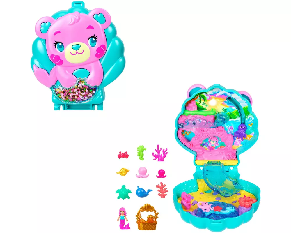 Polly Pocket Spielset Meer-Bär Schatulle