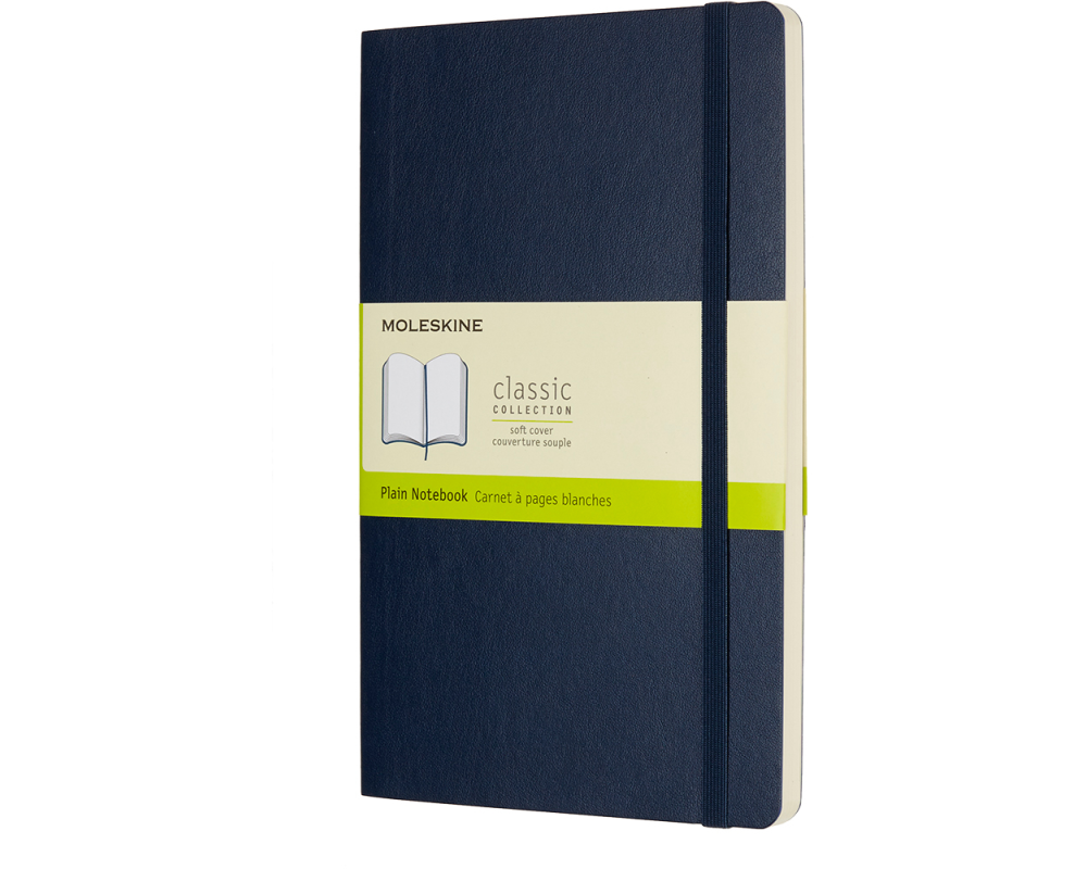 MOLESKINE Notizbuch L/A5 854757 Blanko,Soft Cover,Saphir