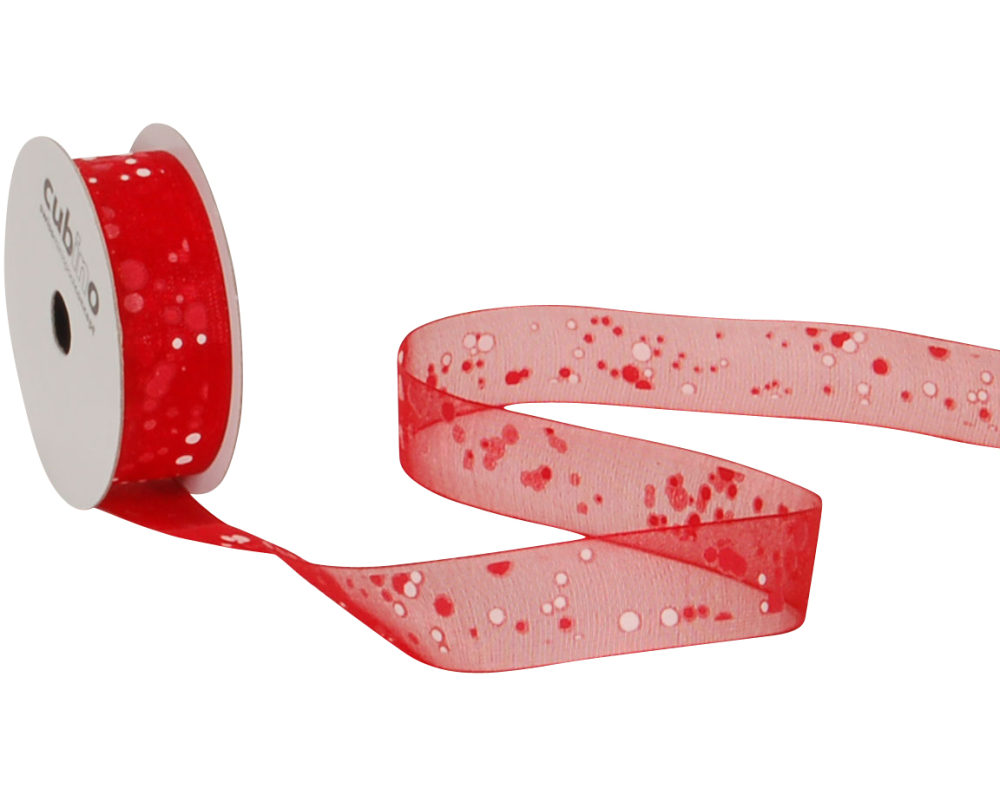 SPYK Band Cubino 15mm/4m 1187.1557 rot/weiss Puntillo