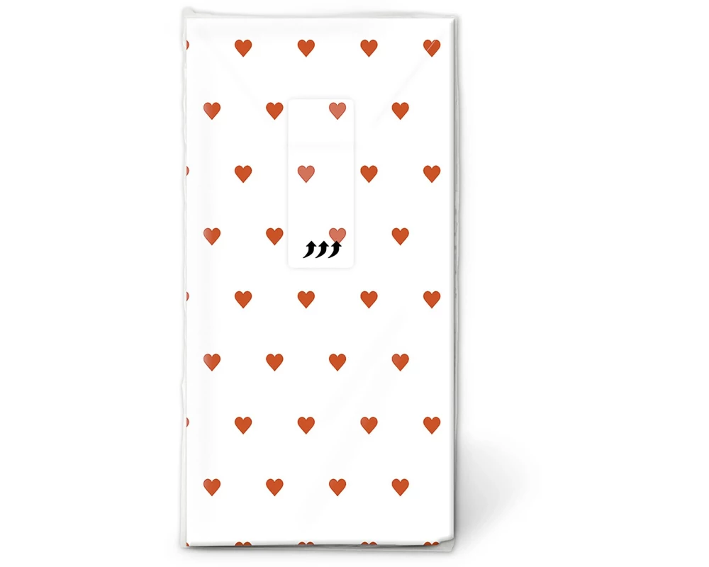 Paper + Design Taschentücher Petits coeurs 4-lagig, 10 Stück