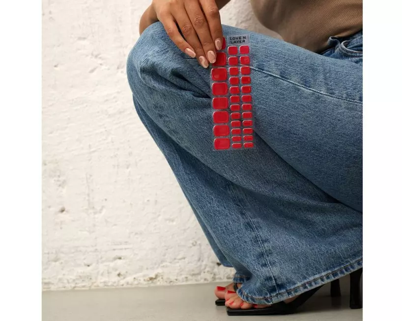 LoveNLayer Solid Toe Lady Red 32 Stück