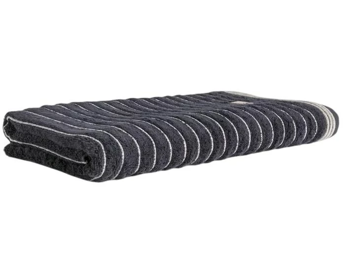 Möve Saunatuch Wellness Uni Welle 80 x 200 cm, Dunkelgrau