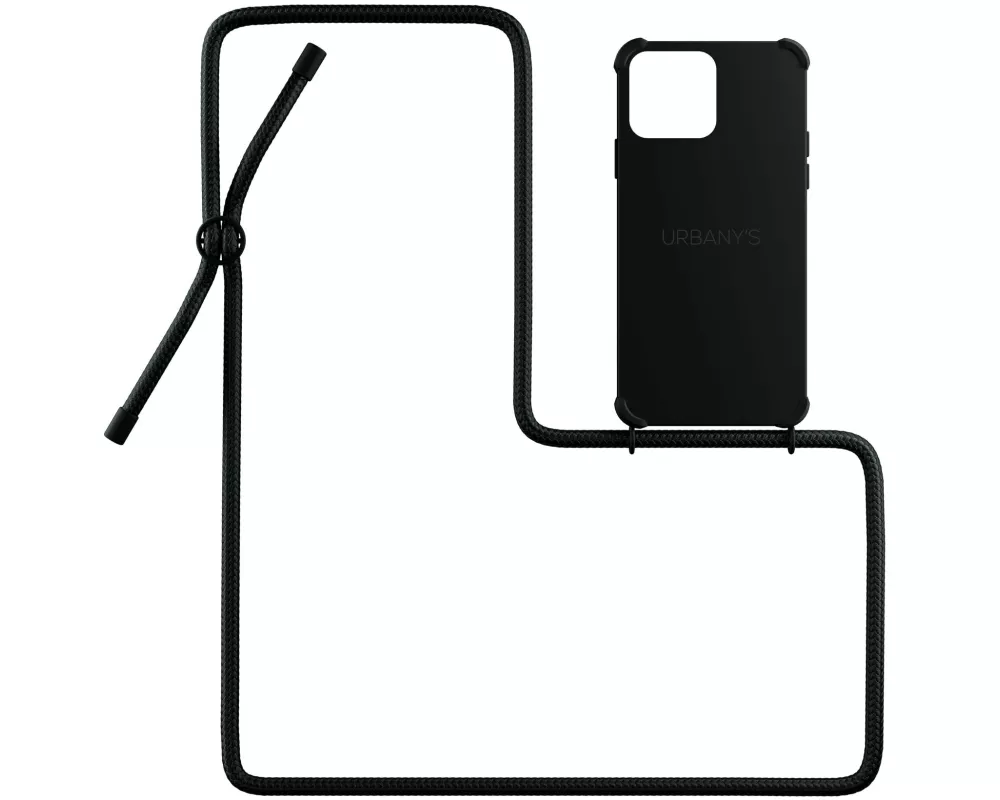 Urbany's Necklace Case iPhone 14 Pro Max All Black Matt