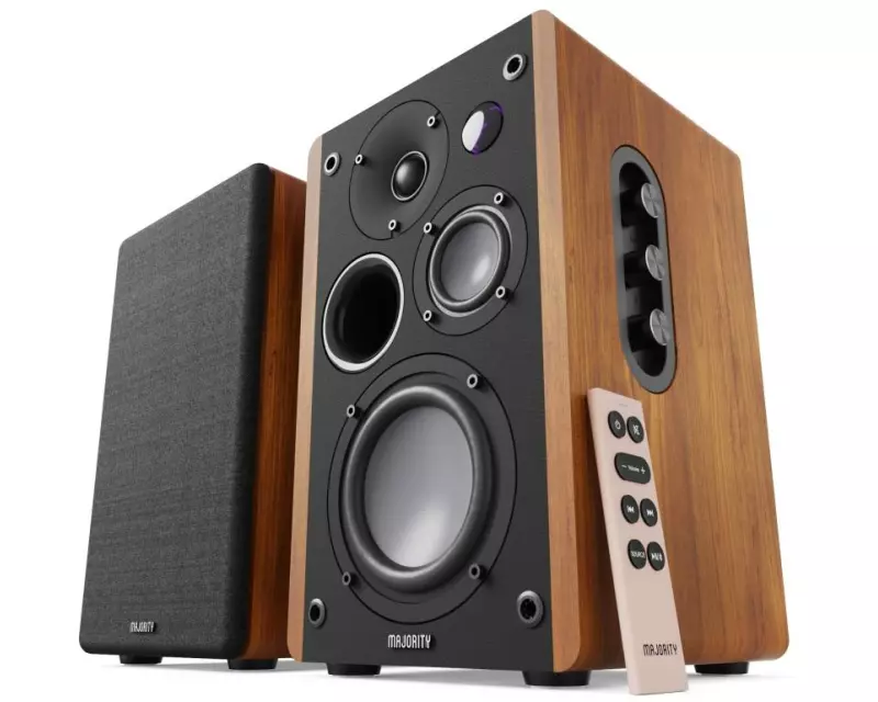 Majority D100 Aktiv Holzgehäuse 100 W Bluetooth 5.3