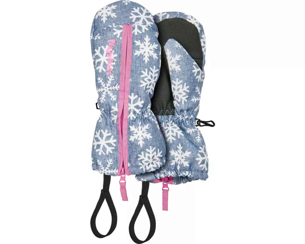 Playshoes Fäustlinge Schneeflocken Jeansblau Gr. 1
