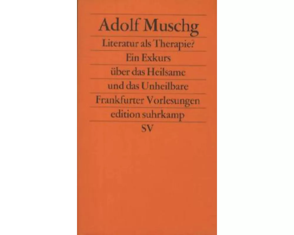 Literatur als Therapie?