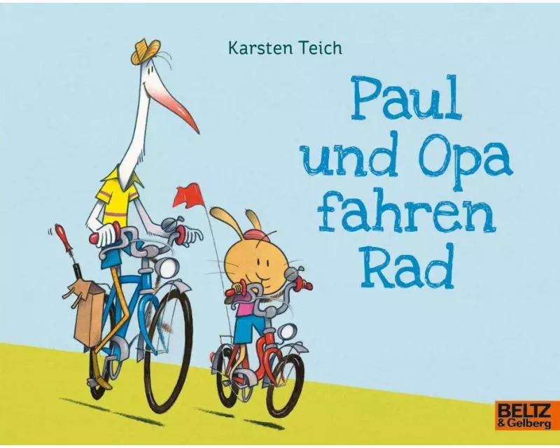 Paul und Opa fahren Rad