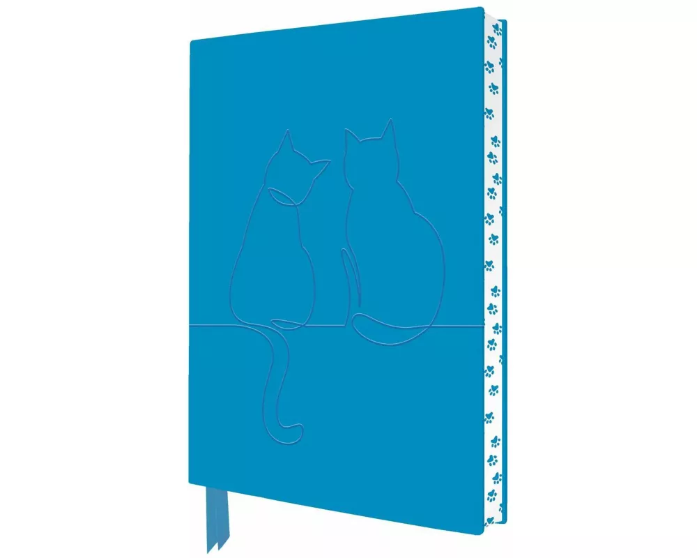 Two Happy Cats Artisan Art Notebook (Flame Tree Journals)