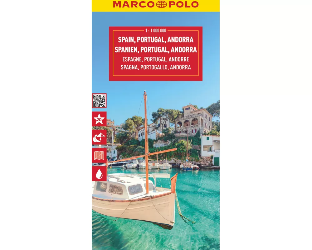 MARCO POLO Reisekarte Spanien, Portugal 1:1 Mio