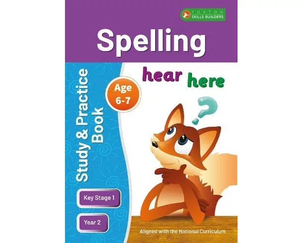 KS1 Spelling Study & Practice Book for Ages 6-7 (Year 2) Perfect for learning at home or use in the classroom