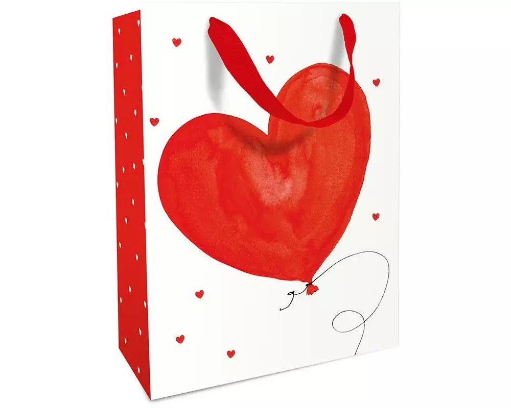 Braun + Company Geschenktasche Big Balloon 25 x 33 x 11 cm, Rot
