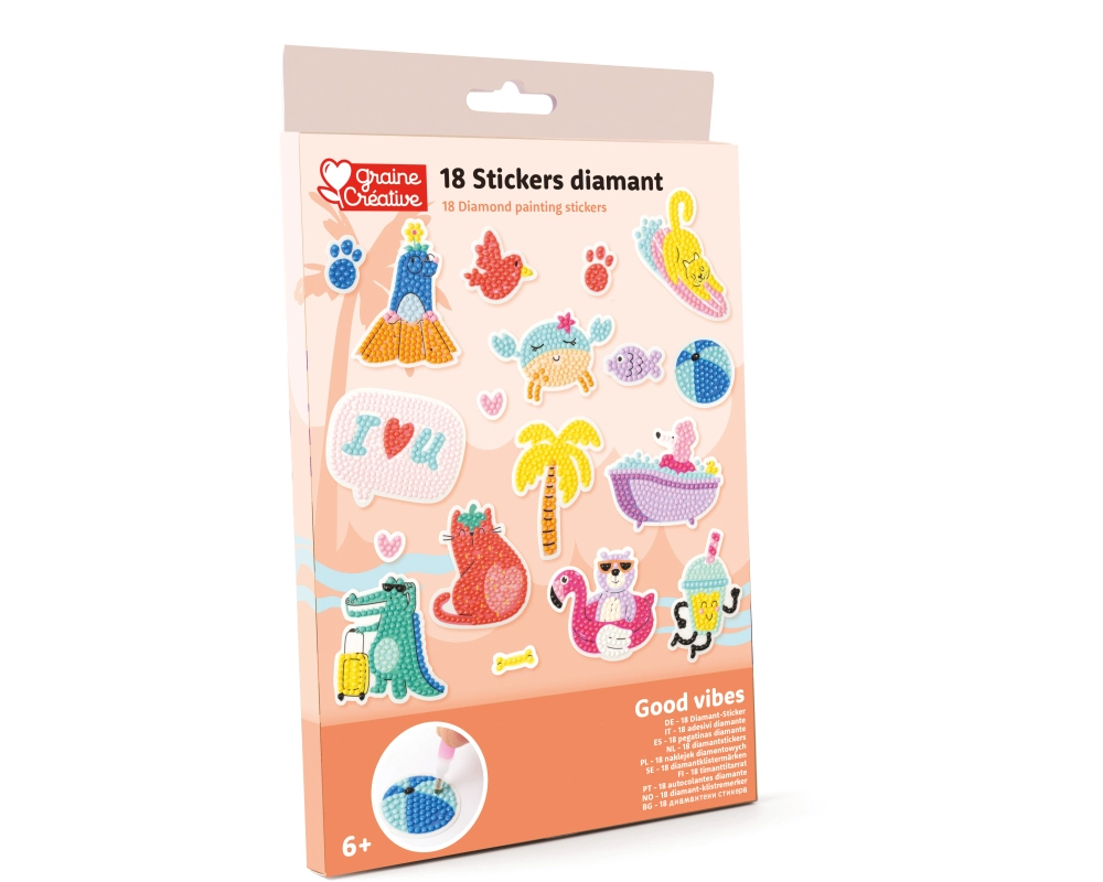 GRAINE CREATIVE Diamond Painting Sticker GC-750284 Good Vibes 18 Sticker