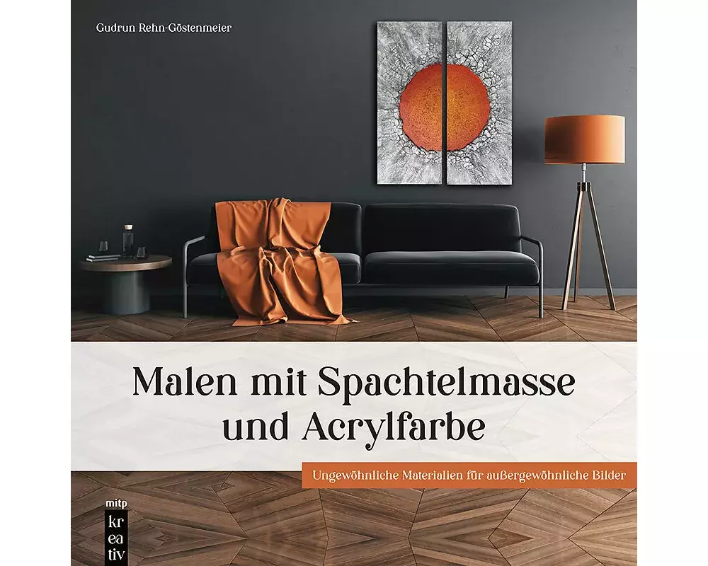 Malen mit Spachtelmasse und Acrylfarbe