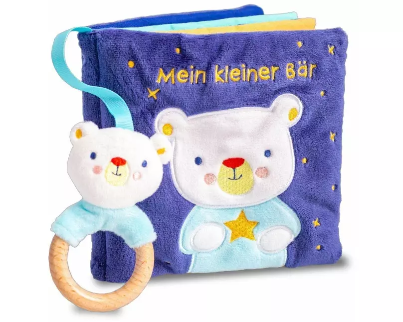 Mein liebstes Kuschelbuch mit echtem Holzbeißring. Mein kleiner Bär