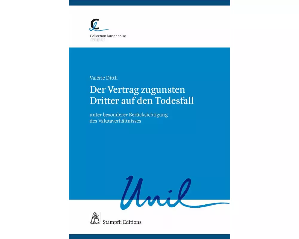 Der Vertrag zugunsten Dritter auf den Todesfall