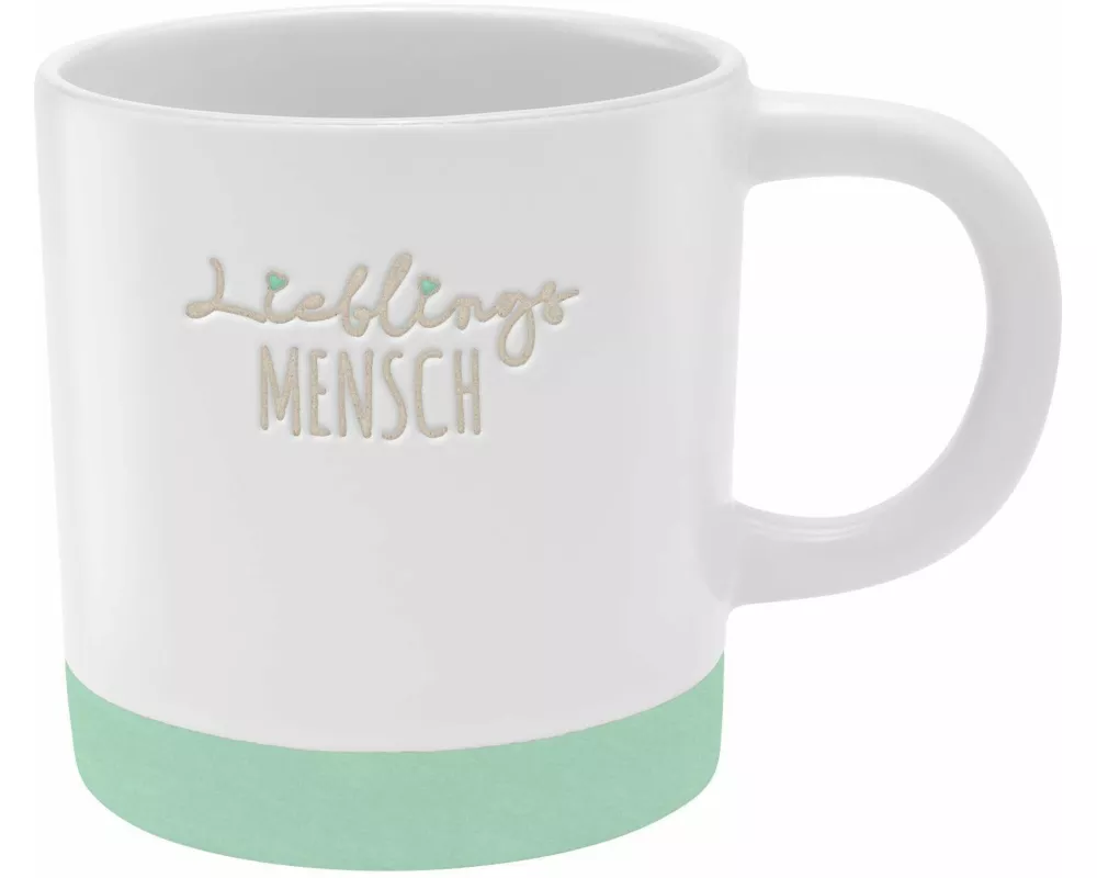 GRUSS & CO Tasse mit Gravur "Mensch"