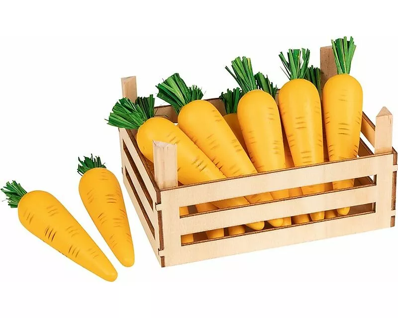Möhren in Gemüsekiste