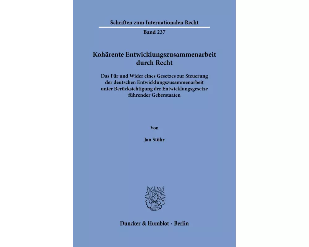 Kohärente Entwicklungszusammenarbeit durch Recht
